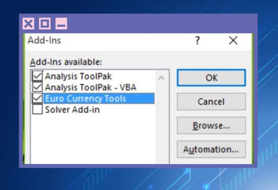 Tắt disable từng Add-ins