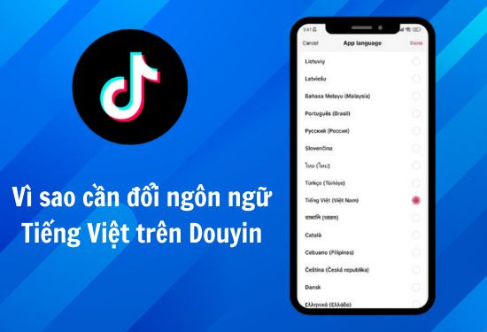 Vì sao nên đổi ngôn ngữ tiếng Việt trên Douyin Vì sao nên đổi ngôn ngữ tiếng Việt trên Douyin