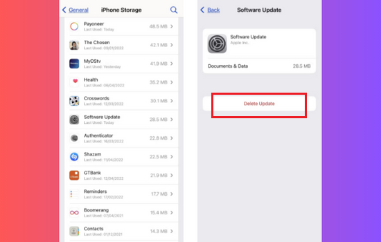 Xóa phần mềm Beta