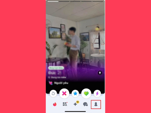 Ẩn tài khoản Tinder bước 1