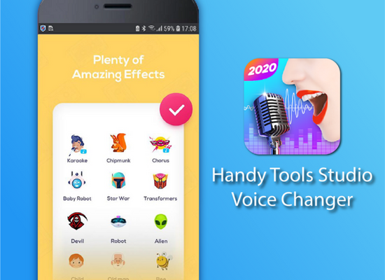 App đổi giọng Handy Tools Studio Voice Changer
