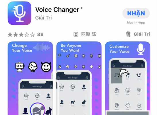 App Voice Changer - Phần mềm thay đổi giọng nói miễn phí