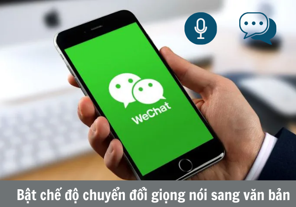 Bật chế độ chuyển đổi giọng nói sang văn bản