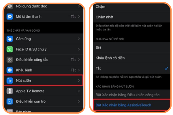 Bật tính năng xác nhận bằng Assistive Touch B2