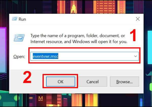 Cách mở Windows Logs B1