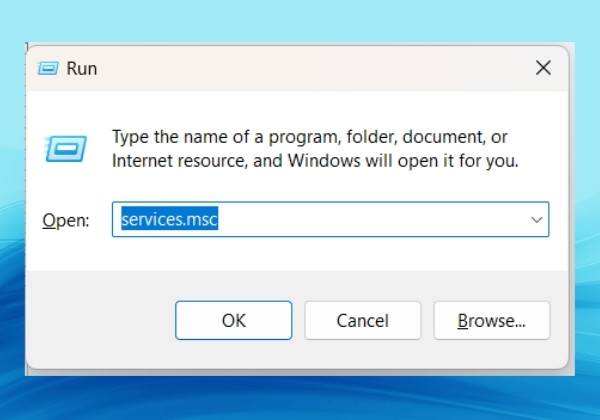 Bước 1 nhấn tổ hợp phím Windows R