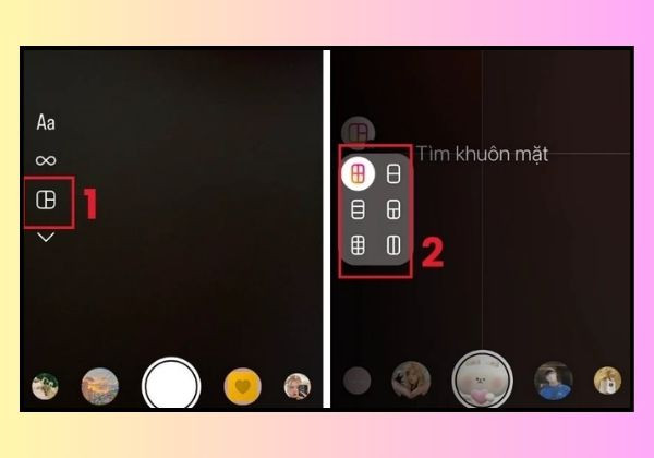 Cách ghép nhiều ảnh vào 1 khung trên iPhone B1