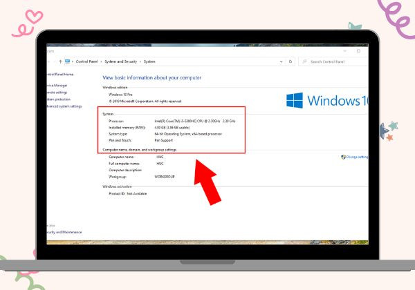 Cách kiểm tra cấu hình Laptop qua lệnh Computer Properties B2