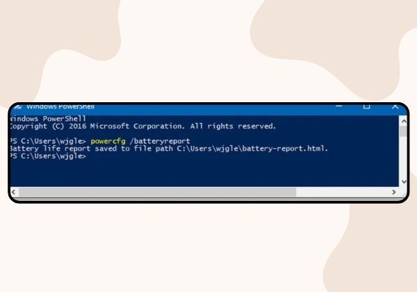 Cách kiểm tra pin Laptop qua PowerShell. B2