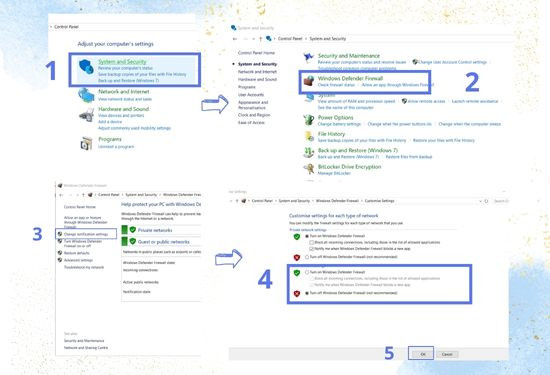 Tắt tường lửa Google Chrome&nbsp;