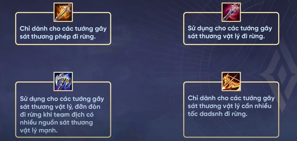 Trang bị cho tướng đi Rừng