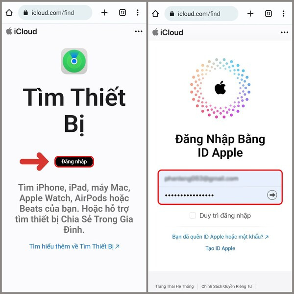 Hướng dẫn cách bật chế độ mất trên iPhone B2