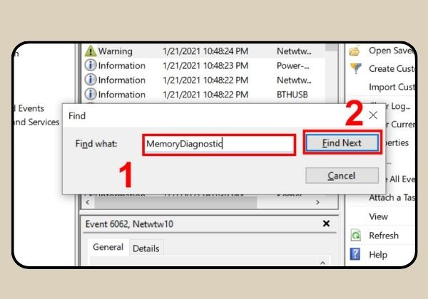 Cách mở Windows Logs B3