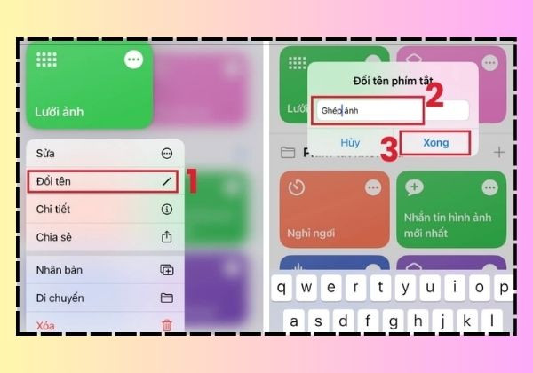 Cách ghép 2 ảnh vào 1 khung trên iPhone B6