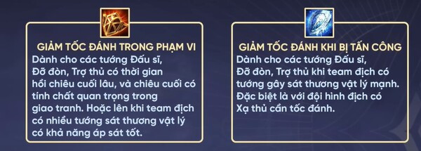 Trang bị tăng giáp cho tướng