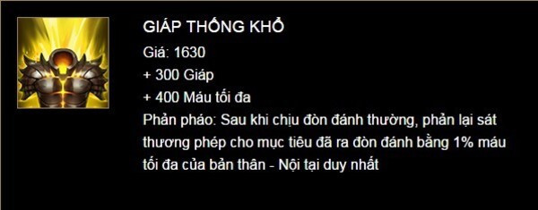 Trang bị tăng giáp cho tướng