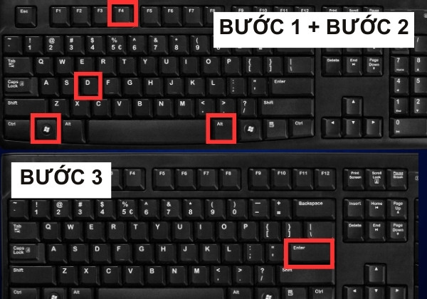 Tổ hợp phím cơ bản đối với máy tính thuộc hệ điều hành Windows