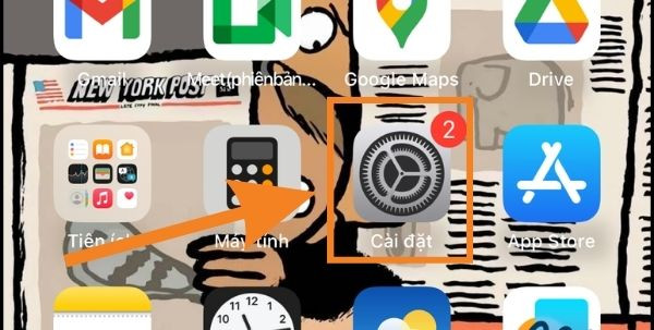 Cách bật Siri trong cài đặt bước 1