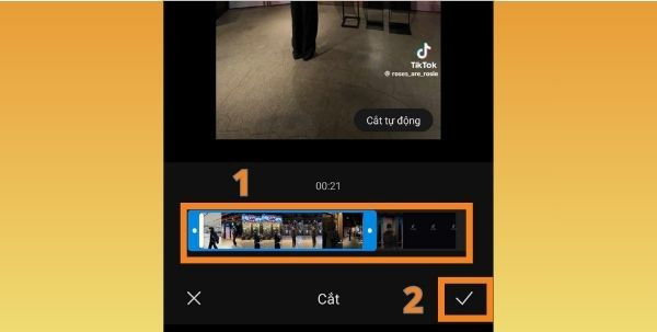 Cách cắt video trên điện thoại Android bước 3 Cách cắt video trên điện thoại Android bước 3