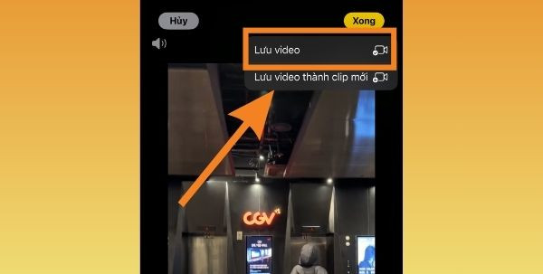 Cách cắt video trên điện thoại iPhone bước 3 Cách cắt video trên điện thoại iPhone bước 3