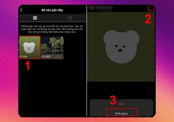 cách khôi phục ảnh đã xóa vĩnh viễn trên Instagram bước 4