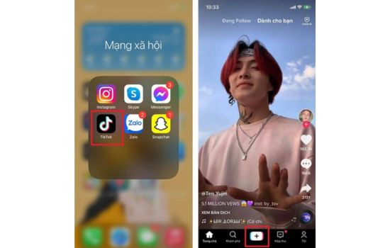Cách làm âm thanh gốc trên TikTok-dùng âm thanh tự tạo bước 1