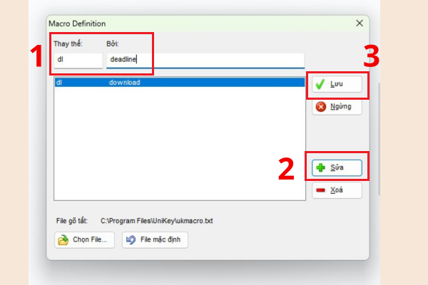 Cách sử dụng tính năng gõ tắt của Unikey B3