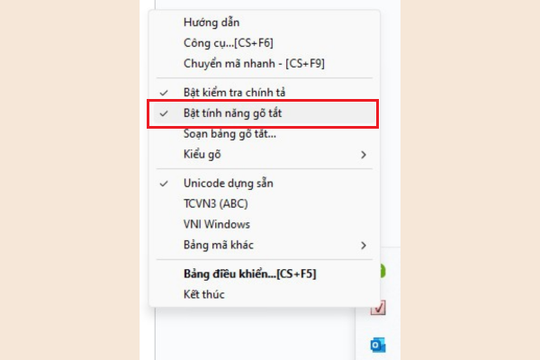 Cách sử dụng tính năng gõ tắt của Unikey B4