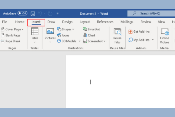 Cách tạo chữ ký điện tử trên file Word bước 1