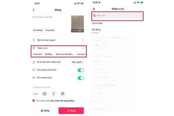 cách tạo địa điểm trên TikTok bước 3