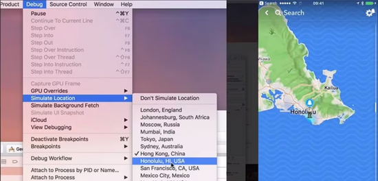 Cách thay đổi vị trí GPS trên iPhone bằng Xcode trên máy tính bước 3