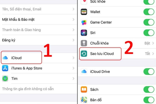 cách tối ưu hóa dung lượng iPhone: dùng iCloud