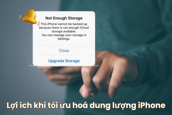 Lợi ích khi tối ưu hoá dung lượng iPhone