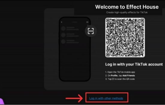 Cách tạo filter trên TikTok bằng máy tính bước 2