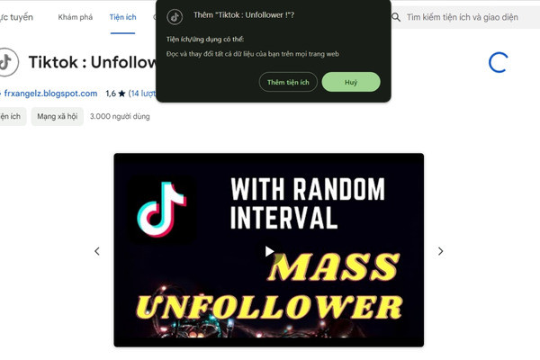 Cách unfollow bằng tiện ích unfollower bước 3 Cách unfollow bằng tiện ích unfollower bước 3