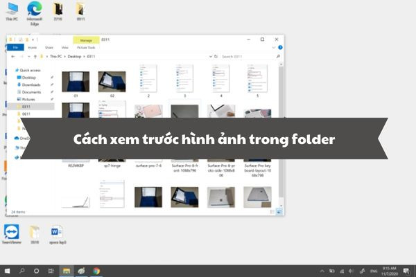 cách xem trước hình ảnh trong folder