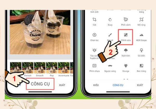 Cách xóa chữ trên ảnh trên điện thoại iPhone bằng Snapseed&nbsp; B2
