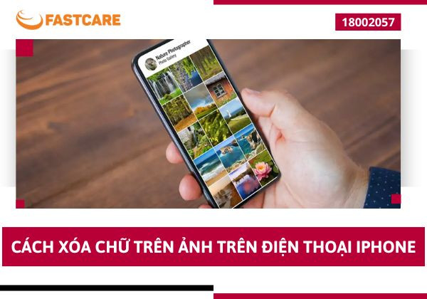  cách xóa chữ trên ảnh trên điện thoại iPhone
