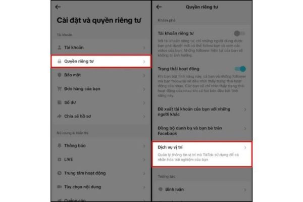 Cách xóa địa điểm đã lưu trên TikTok bước 2