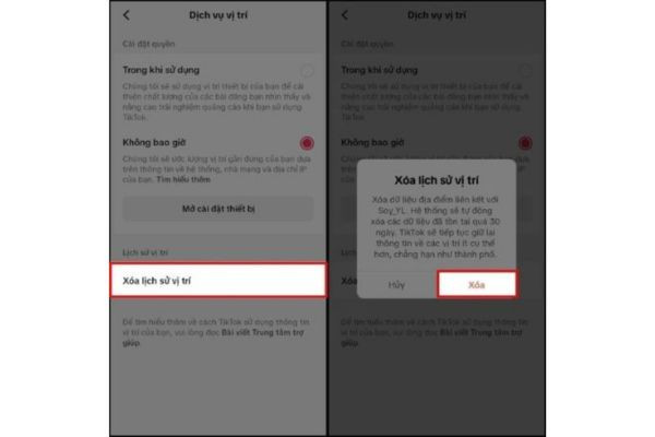 Cách xóa địa điểm đã lưu trên TikTok bước 3
