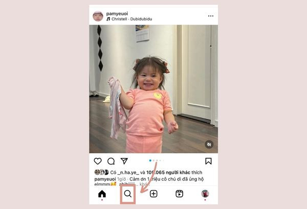  Cách xóa gợi ý tìm kiếm trên Instagram trên điện thoại bước 1
