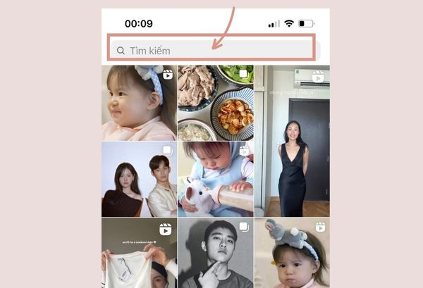  Cách xóa gợi ý tìm kiếm trên Instagram trên điện thoại bước 2