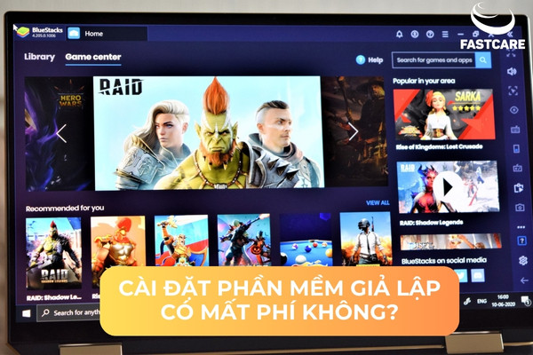 Cài đặt phần mềm giả lập có mất phí không?