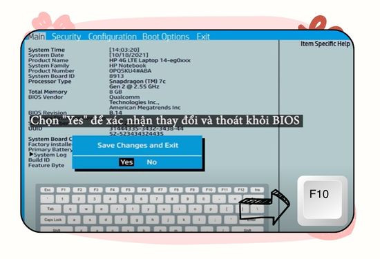 Cài đặt lại phần mặc định của BIOS B4
