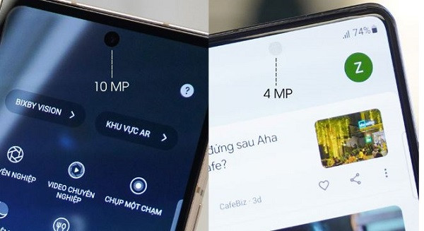 Camera trước Samsung Z Fold 4