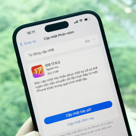 Cập nhật phiên bản mới nhất của thiết bị