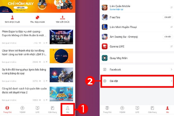 Chia sẻ cách đổi mật khẩu Garena Liên Quân không cần số điện thoại bước 2