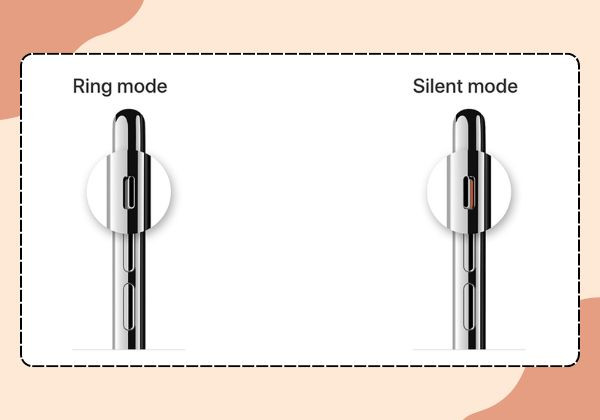 Kiểm tra công tắc chế độ im lặng trên iPhone