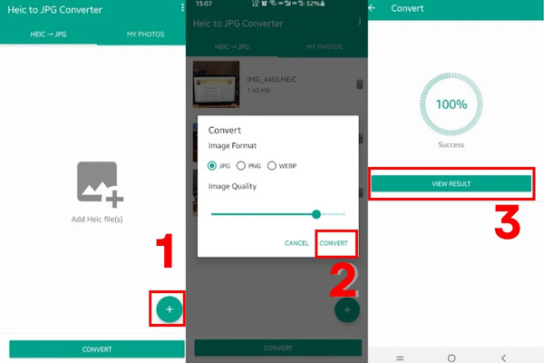 Chuyển file HEIC sang JPG trên Android bằng ứng dụng