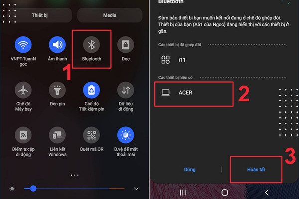 Chuyển video từ Samsung sang laptop bằng Bluetooth bước 2